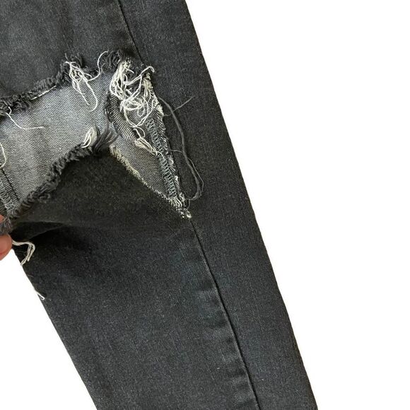 A/X Armani Exchange Super Skinny Jeans Black Distressed Size 28 - Picture 5 of 5